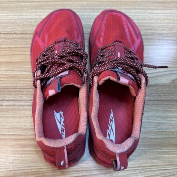 Altra Lone Peak 4.5 Red Sneakers Running Shoes ALOA4QTX603 Women’s Sz 10.5 - Picture 4 of 6